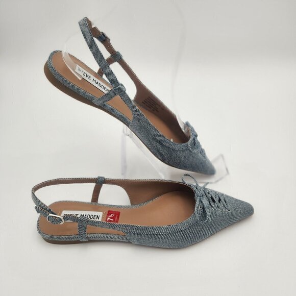 Steve Madden NEW Reyanne Corsetted Slingback Mule Size 7 1/2 - Picture 4 of 9